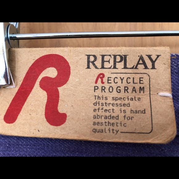 Vtg Replay Bootcut Distressed Jeans Italy NWTs - Picture 5 of 7